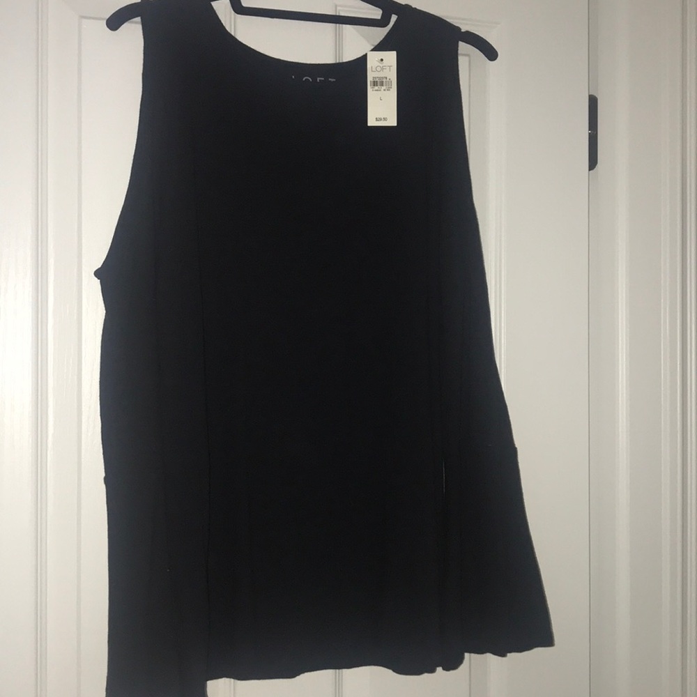 LOFT longer sleeve cotton top